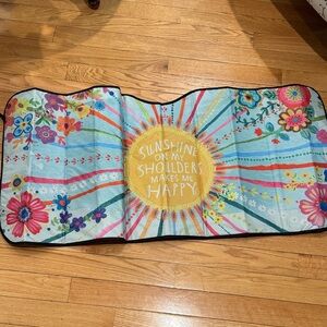 Natural life Colorful Floral car Sunshade